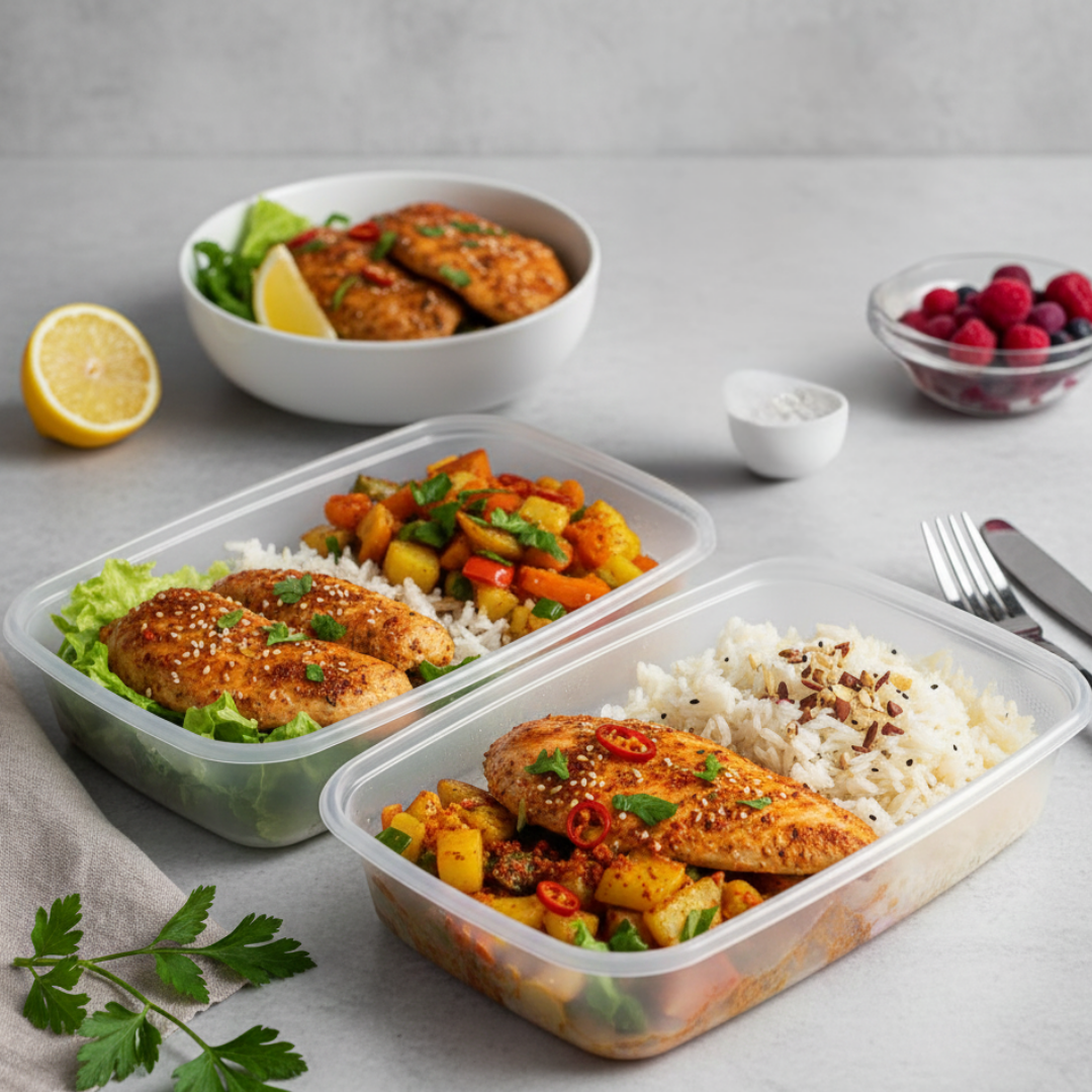 פריצת השגרה המשעממת: חזה עוף ואורז לשיא של היום